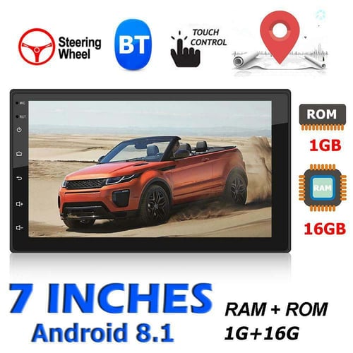 7" 2Din Touch Screen Car MP5 Player Bluetooth Stereo FM Radio USB/TF AUX In F8G9 