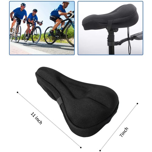 Mountain And Road Bike Stationary Seat Cushion Covers Men S Women Spin Exercise Cover Gel Padded Soft Comfy - Cycle Seat Padded Cover