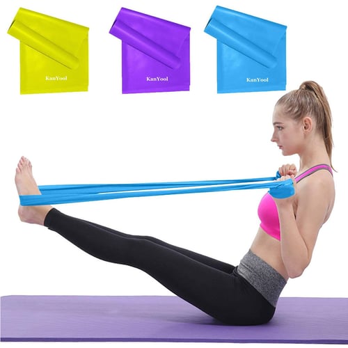 5 Feet Stretch Resistance Bands Loop Exercise Pilates Yoga GYM Workout Aerobic 