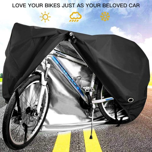 210D Oxford Waterproof Bike Cover Bicycle Cycle Storage with Buckle and Lock 