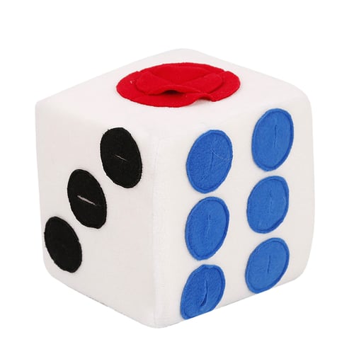 Dog Soft Colored Dice Shape Smelling Training Interactive Toys Pet ...
