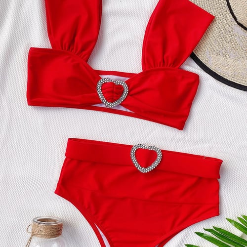 heart shaped bathing suit