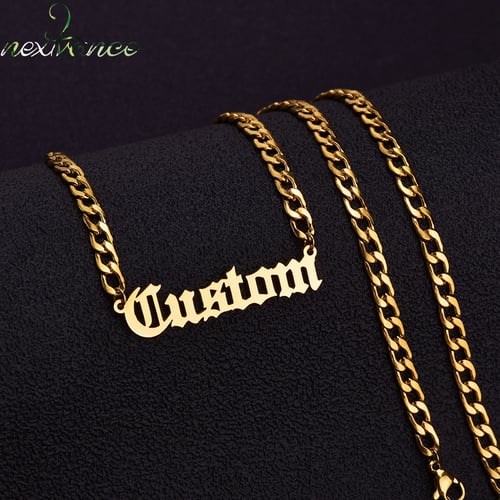 custom name chains mens