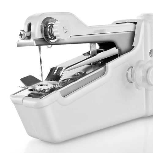 Mini Portable Household Handy Stitch Electric Handheld Sewing Machine Gift white 