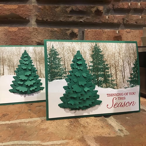 Christmas Tree Cutting Dies Xmas Card Metal Stencil DIY Scrapbooking Paper Craft 