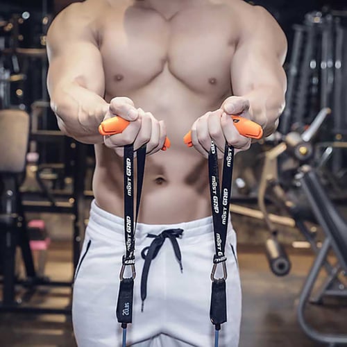 Pull-up Bar Barbell Exercise Resistance Band Handle Grip Strength Sling Trainers 