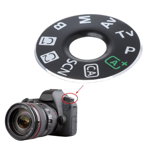 Canon EOS 7D Top Cover Dial Mode Plate Interface Cap Button Repair Camera Part 