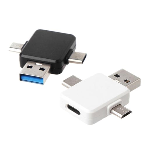 8Pin Lightning Female to USB+Type C + Micro USB Male Charging Converter  Connector Adapter for Samsung Huawei Xiaomi Oneplus Android Smartphone  Tablet - buy 8Pin Lightning Female to USB+Type C + Micro