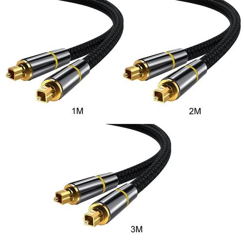TJH] Digital Optical Audio Cable SPDIF Coaxial Cable 5.1 Channel for Blu-ray Player Xbox 360 Soundbar Fiber Cable - buy [TJH] Optical Audio Cable Coaxial Cable 5.1 Channel for