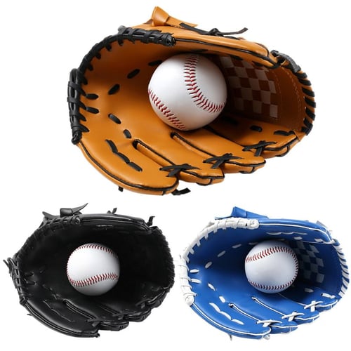 Cheap 12.5in Outdoor Sports Baseball Glove Softball Practice Equipment  Thicken Infielder Pitcher Baseball and Softball Mitt for Adults and Youth  and Kids