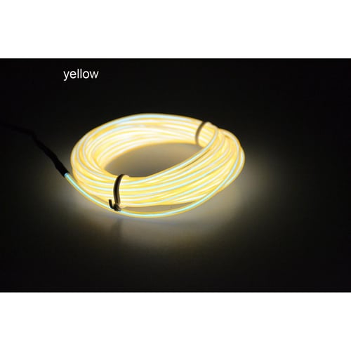 Controller interior  LED Light Glow EL Wire String Strip Rope Decor Car Cosplay 
