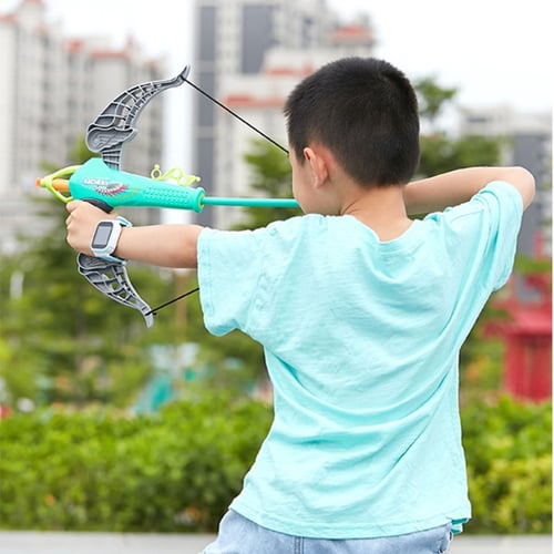 Kids Shooting Outdoor Sports Bow Arrow Set Plastic Toy for Children Outdoor ToPT 