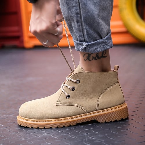 New Fashion Men's Shoes, Trendy All-match Short Boots, Men's Work Boots,  High-top Lace-up Shoes, Spring and Summer Men's Shoes - buy New Fashion  Men's Shoes, Trendy All-match Short Boots, Men's Work Boots,