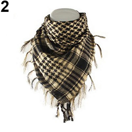 Lightweight Military Arab Tactical Army Shemagh KeffIyeh Scarf Check Wrap Sports 
