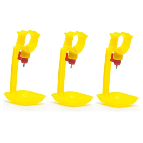 20pcs Poultry Water Drinking Cups Chicken Hen Plastic Automatic Drinker 