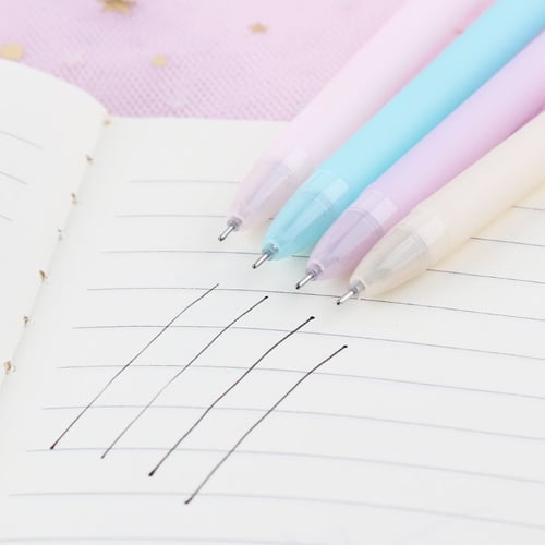Kawaii Feather Gel Pen Novelty Pen Gift Office School Students Writing Supplies 