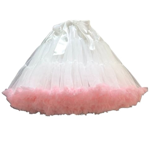AWEI Girls Hoopless Petticoat Skirt Slip Kids Tutu Crinoline Underskirt 
