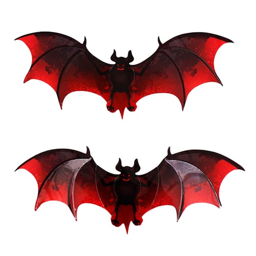 12pcs 3D Stereoscopic Bat Wall Sticker Decal Removable Room Halloween Decoration 