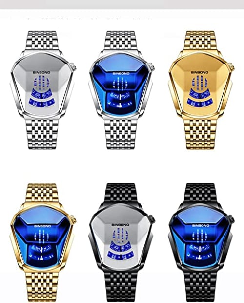 Binbong Men's Fashion Cool Quartz Watch