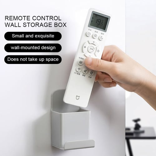 Wall Mounted Organizer Storage Box Remote Control Air Conditioner Stand  Holder Hotel Office Home Storage Organization - buy Wall Mounted Organizer  Storage Box Remote Control Air Conditioner Stand Holder Hotel Office Home