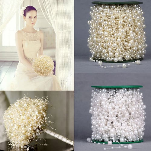 5M Wedding Pearl Acrylic Bead Plastic Garland Rope Wedding Party Decoration 