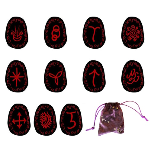 Details about   13Pcs Healing Witch Runes Set Meditation Divination Chakra Fortune-telling Rune 