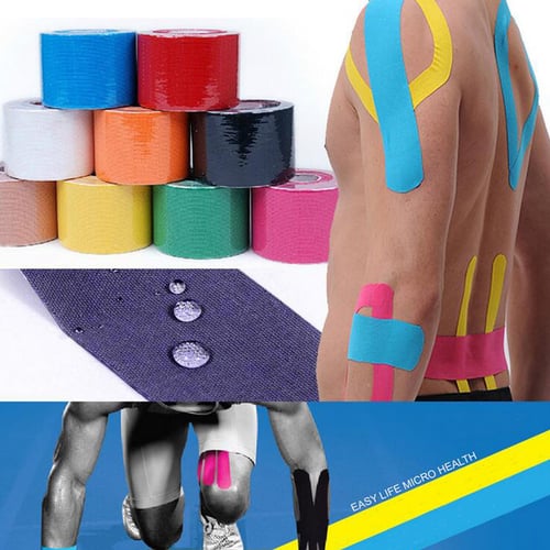 5M Waterproof Sports Tape Kinesiology Muscles Care Elastic Physio Therapeutic 