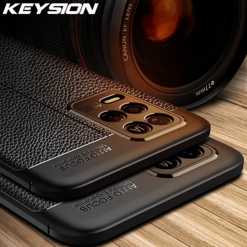 KEYSION Shockproof Case For Realme 5G Pro Q3 V13 leather