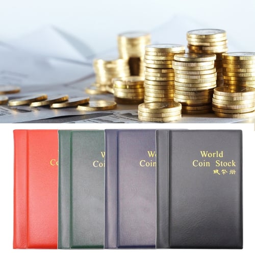 120Pcs Portable Coin Book Holder Album Collection Currency Stock For Dia 28MM 