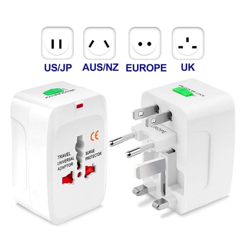 Dual USB UK/AU/EU/JP/US Universal Travel AC Power Charger Adapter Plug Converter 