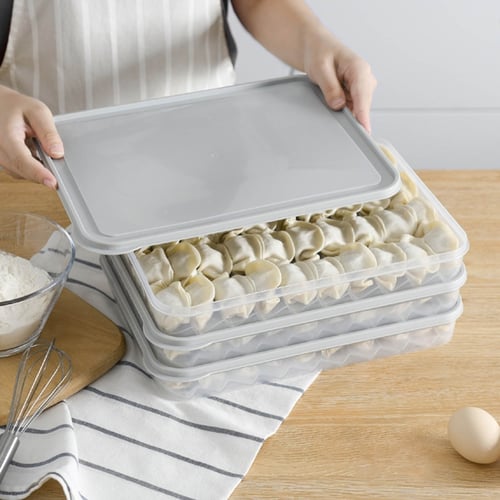 Freezer Containers Dumpling Box Food Storage Container Transparent