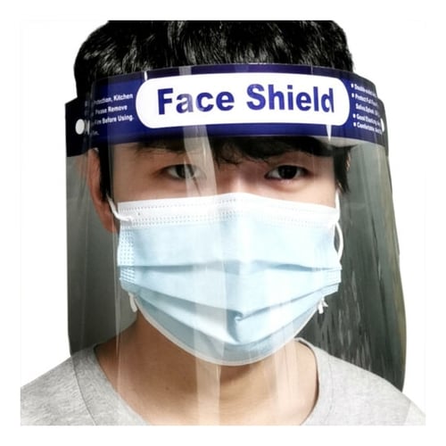 2 PACK SAFETY FULL FACE SHIELD CLEAR  VISOR SHOP INDUSTRY DENTAL DUST PROOF 
