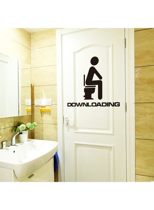 Removable Bathroom Toilet Decals Accessories Wall Sticker Living Room Decor DIY 