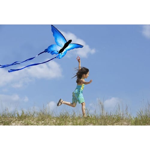 Beautiful Butterfly Kite Outdoor Fun Kite With 30m Line Kids Toy Summer Sports 