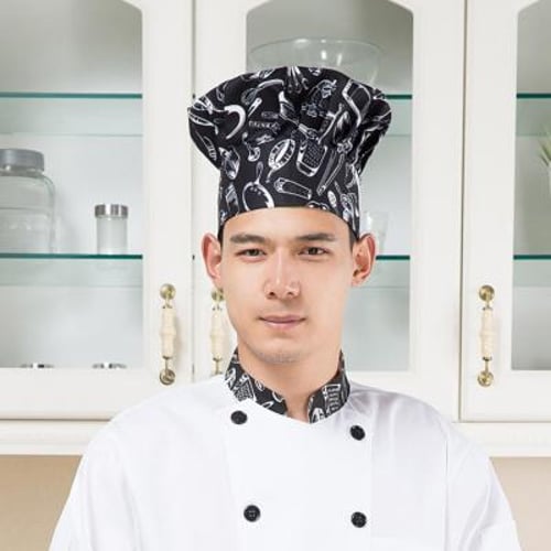 6 Colors Cook Adjustable Elastic Men Kitchen Baker Chef Elastic Cap Hat Catering 