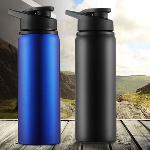 1pc 900ml Silver Travel Coffee Mug Stainless Steel Insulated Water Cup  Portable Vacuum Flask