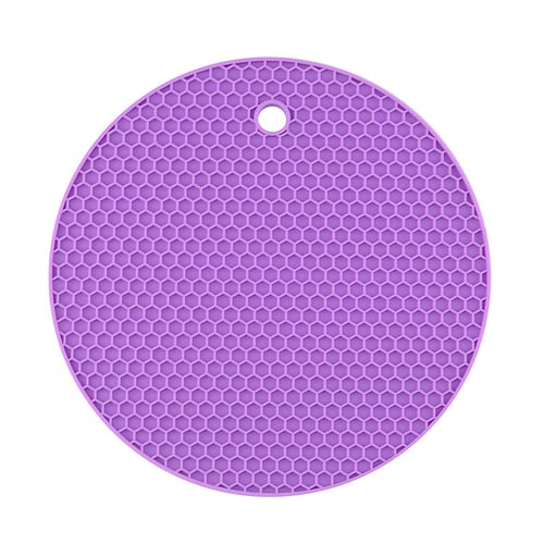 HONEYCOMB DESIGN SILICONE TRIVET MAT HEAT RESISTANT PAN HOLDER POT HOLDER ROUND HONEYCOMB DESIGN SILICONE TRIVET MAT HEAT RESISTANT PAN HOLDER POT HOLDER ROUND