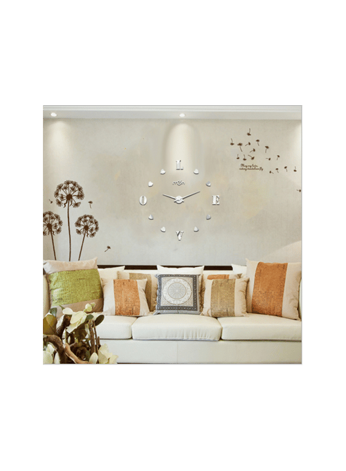 New DIY Home Modern 3D Mirror Wall Clock Love Sticker Home Living Room Decor Hot 