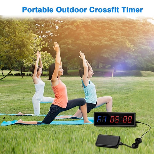 1.5'' Programming Interval Timer Exercise Stopwatch Count Up Down For Gym 