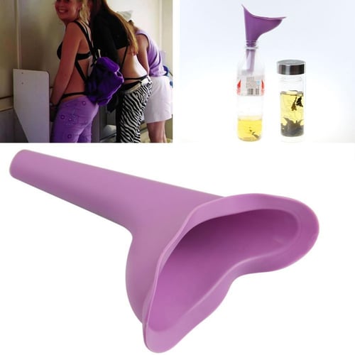 Portable Female Woman Ladies She Urinal Urine Wee Funnel Camping Travel Loo 