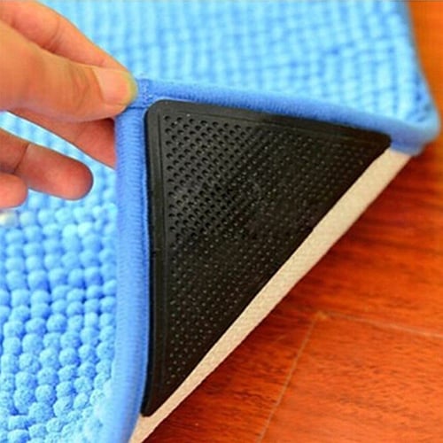 Reusable Carpet Mat Grippers Non Slip Anti Skid Reusable Washable Silicone Grip 