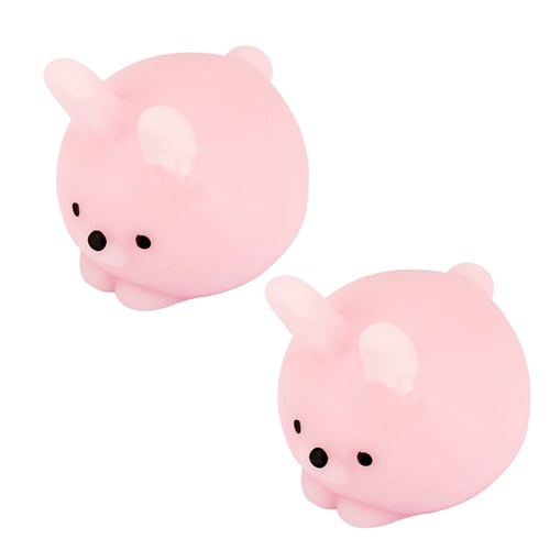 Pink Pig Soft Animal Squishy Healing Squeeze Toy Gift Stress Reliever Decorator 
