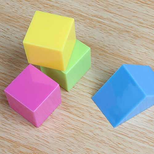 12pcs Geometric Solids Shapes Volume Toy Student Math Geometry Visual Aids 