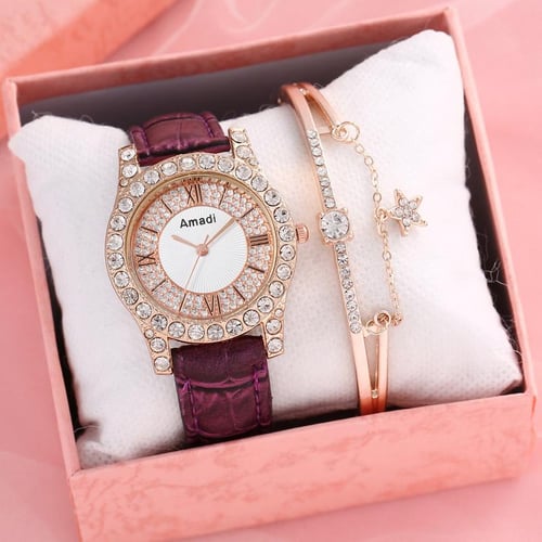 Wristwatches Quartz Watch Women Rhinestone Watches