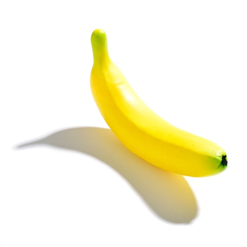 Fake Fruit Artificial Lifelike Simulation Yellow Bananas Decoration 6pcs Set 