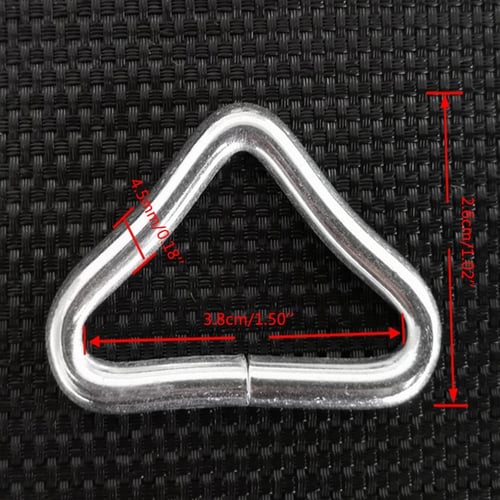 30 Pieces Triangle Rings Buckle Loop Ring for Trampoline Parts Accessories 