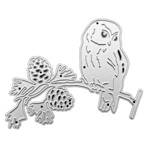 Die Cutting Branch Owl Styles Stencil Templates Crafts Embossed Making Tools New 