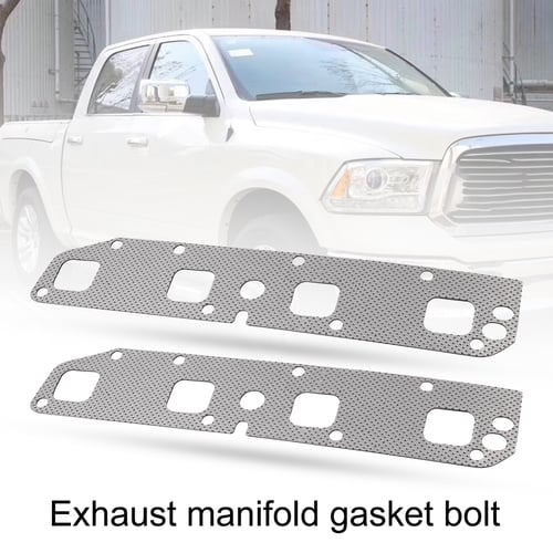 Exhaust Manifold Bolt & Stud Hardware Kit Fit for 2003-2008 Chrysler Aspen Dodge Durango Ram 1500 2500 3500 V8 5.7L 6505316AA 