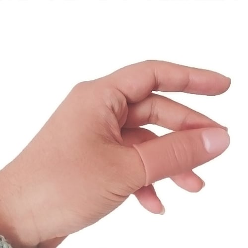 5pcs/set Magic Trick Fingers Fake Soft Thumb Tips Stage Show Prop Prank Toy 