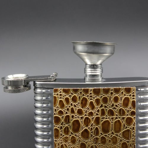 Stainless Steel Small Funnel Flask Flagon Funnels Portable Oil Leak Tools 